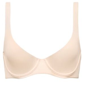 NEW CUUP The Scoop Bra Micro in Blush Cream Pastel Nude Underwire Smoothing 32D